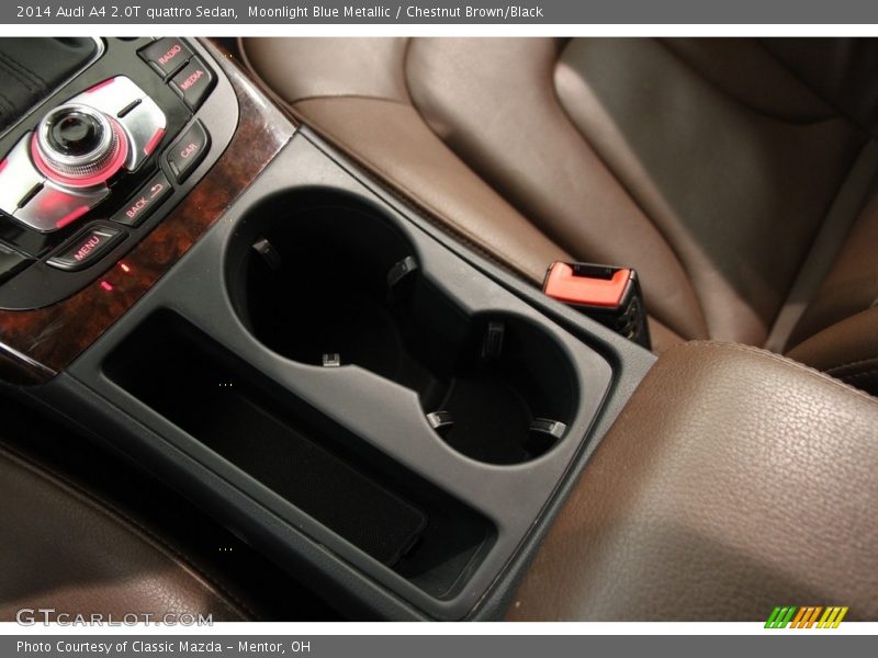 Moonlight Blue Metallic / Chestnut Brown/Black 2014 Audi A4 2.0T quattro Sedan