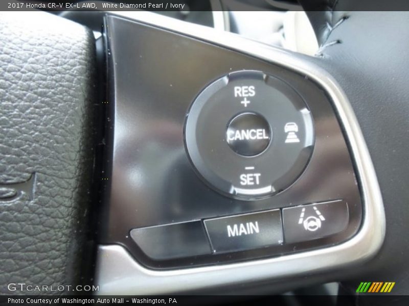 White Diamond Pearl / Ivory 2017 Honda CR-V EX-L AWD
