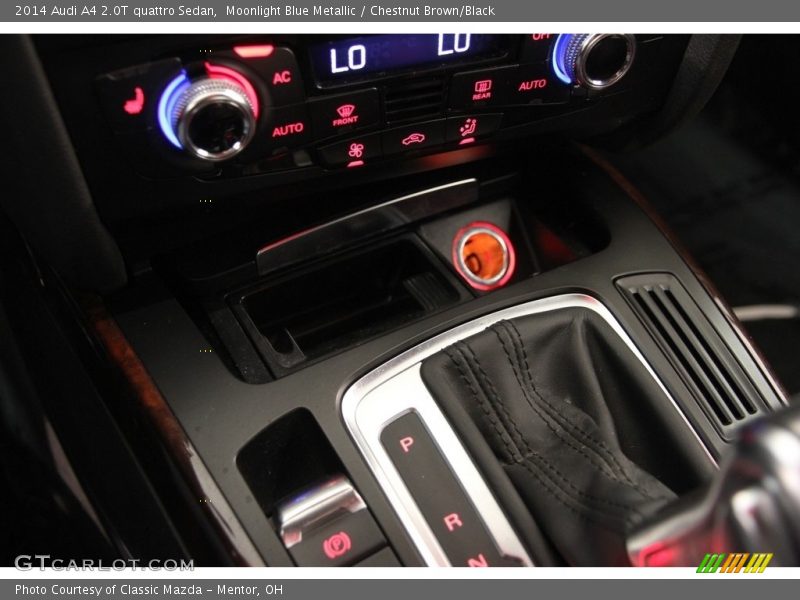 Moonlight Blue Metallic / Chestnut Brown/Black 2014 Audi A4 2.0T quattro Sedan