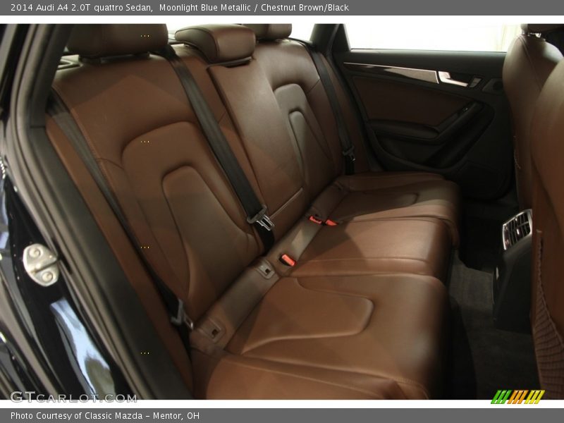 Moonlight Blue Metallic / Chestnut Brown/Black 2014 Audi A4 2.0T quattro Sedan