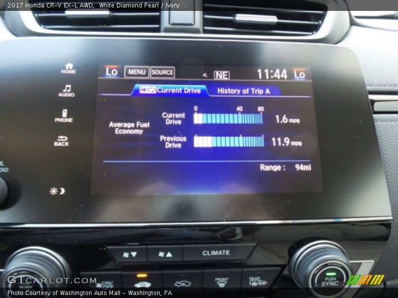 White Diamond Pearl / Ivory 2017 Honda CR-V EX-L AWD