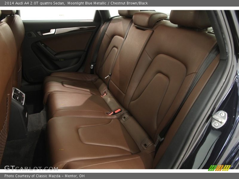 Moonlight Blue Metallic / Chestnut Brown/Black 2014 Audi A4 2.0T quattro Sedan