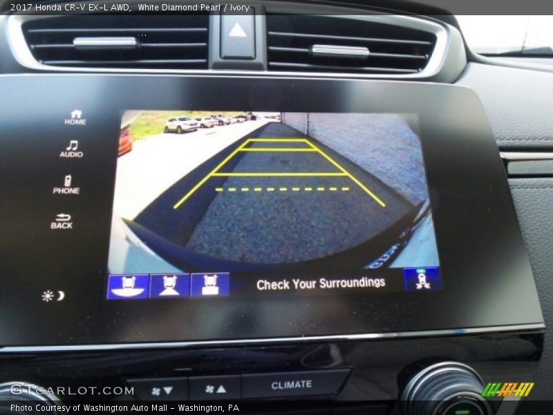 White Diamond Pearl / Ivory 2017 Honda CR-V EX-L AWD