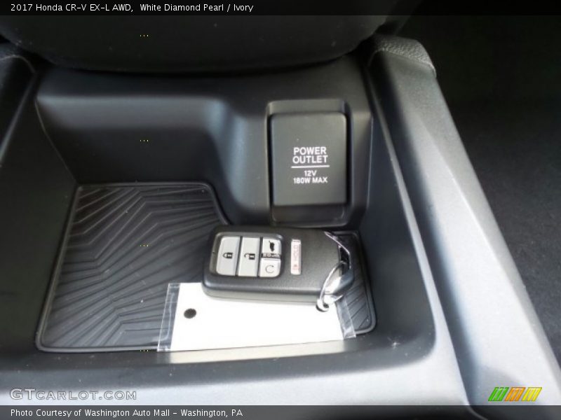 White Diamond Pearl / Ivory 2017 Honda CR-V EX-L AWD