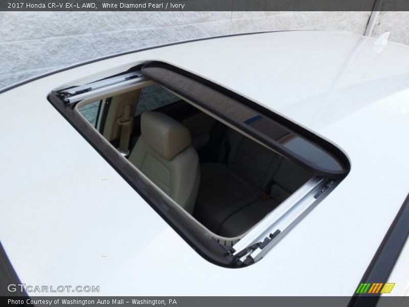 White Diamond Pearl / Ivory 2017 Honda CR-V EX-L AWD