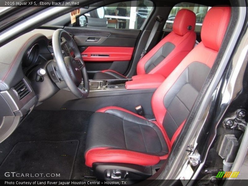 Ebony Black / Jet/Red 2016 Jaguar XF S