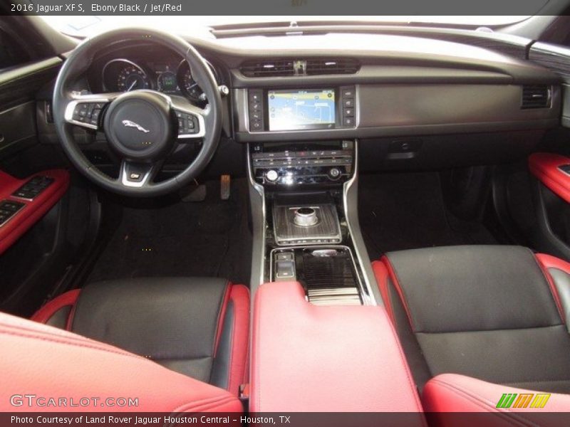 Ebony Black / Jet/Red 2016 Jaguar XF S