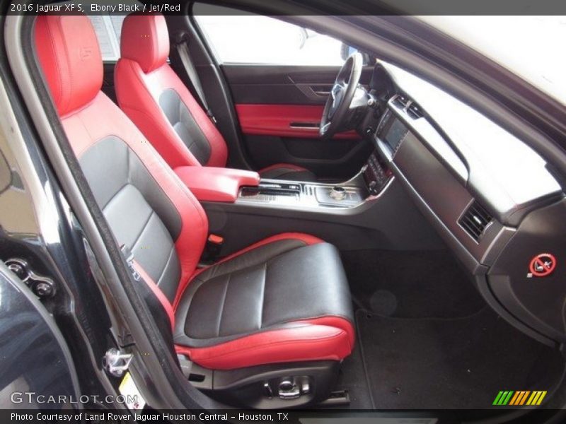 Ebony Black / Jet/Red 2016 Jaguar XF S