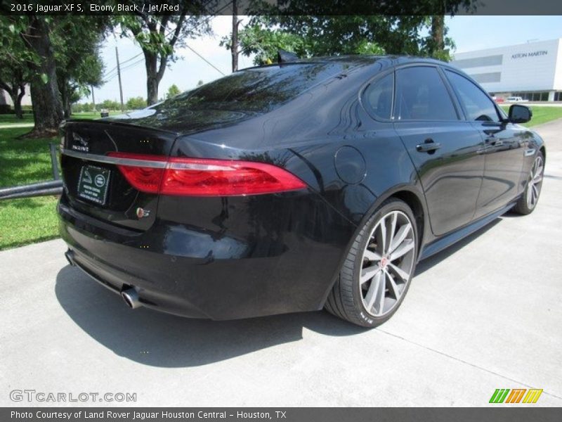 Ebony Black / Jet/Red 2016 Jaguar XF S