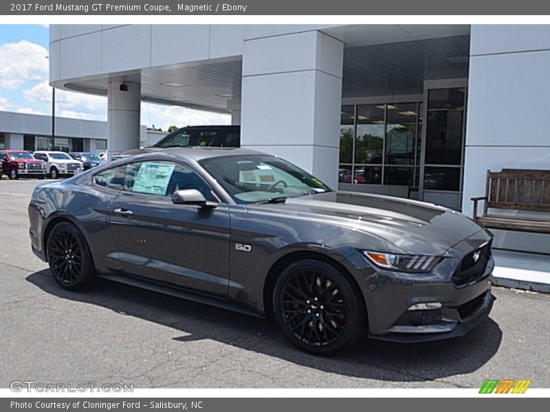 Magnetic / Ebony 2017 Ford Mustang GT Premium Coupe