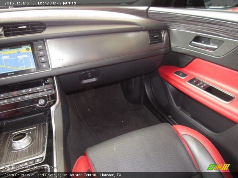 Ebony Black / Jet/Red 2016 Jaguar XF S
