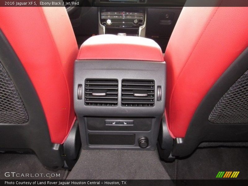 Ebony Black / Jet/Red 2016 Jaguar XF S