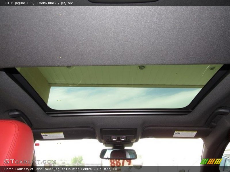 Ebony Black / Jet/Red 2016 Jaguar XF S