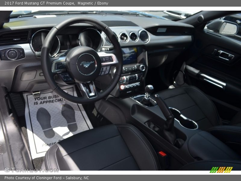 Magnetic / Ebony 2017 Ford Mustang GT Premium Coupe