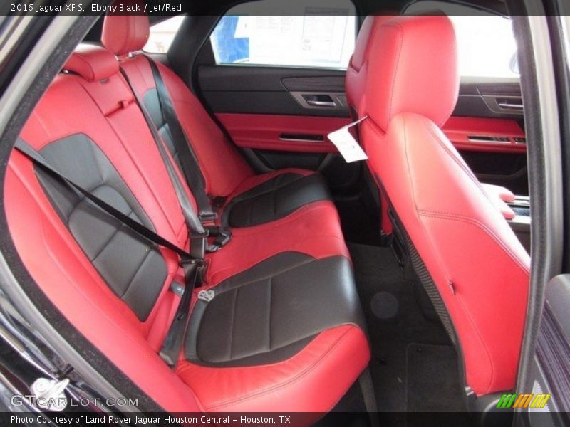 Ebony Black / Jet/Red 2016 Jaguar XF S
