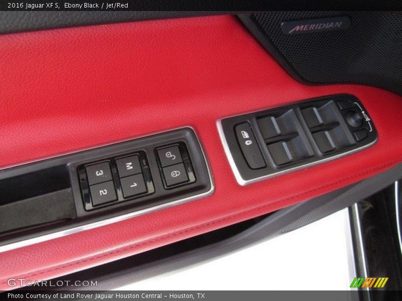 Ebony Black / Jet/Red 2016 Jaguar XF S