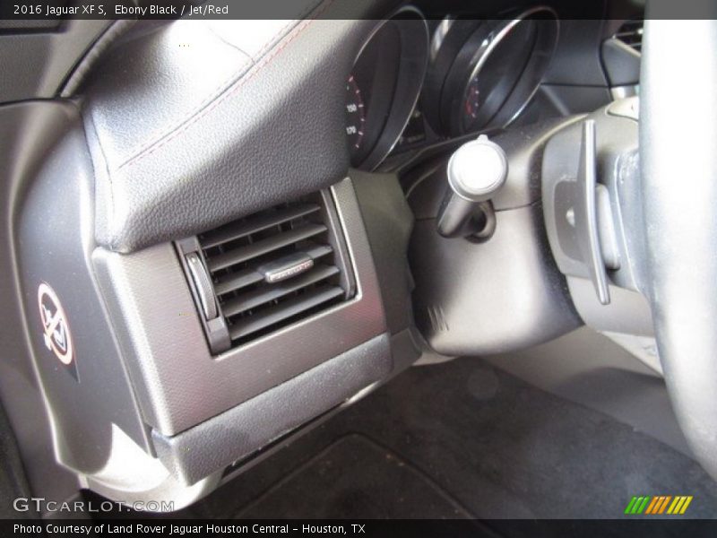 Ebony Black / Jet/Red 2016 Jaguar XF S