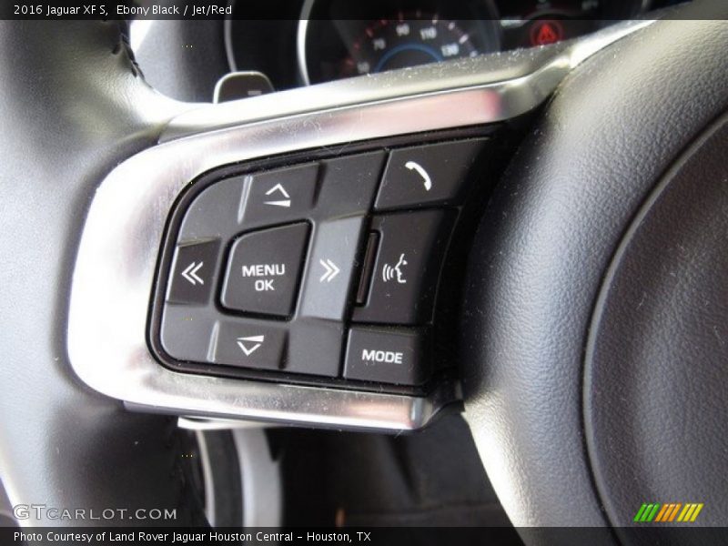 Ebony Black / Jet/Red 2016 Jaguar XF S
