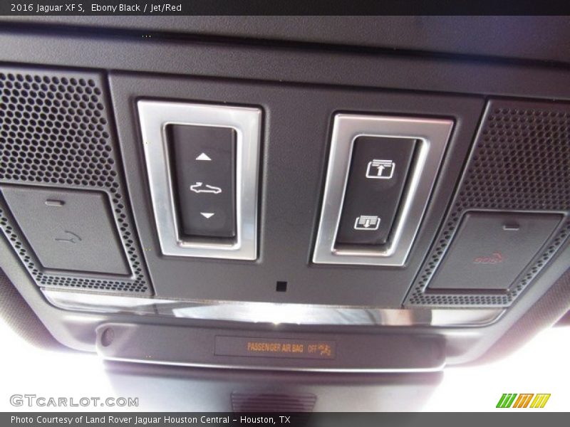 Ebony Black / Jet/Red 2016 Jaguar XF S