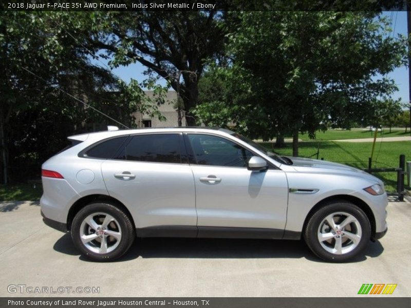 Indus Silver Metallic / Ebony 2018 Jaguar F-PACE 35t AWD Premium
