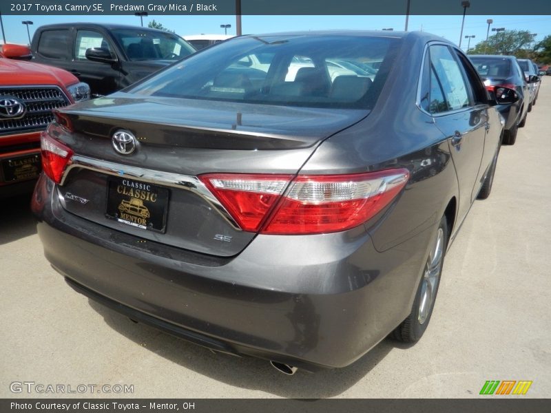 Predawn Gray Mica / Black 2017 Toyota Camry SE