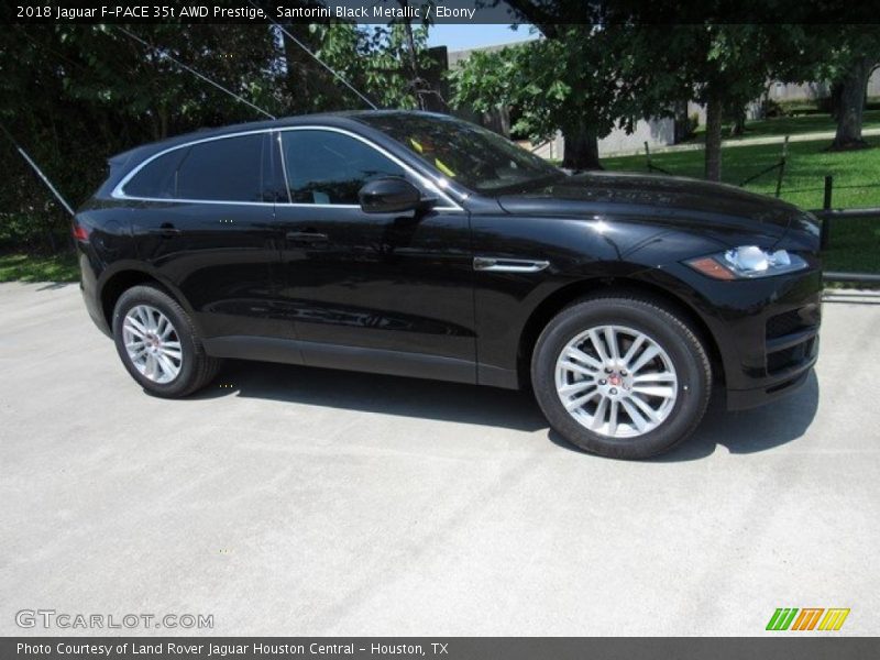 Santorini Black Metallic / Ebony 2018 Jaguar F-PACE 35t AWD Prestige