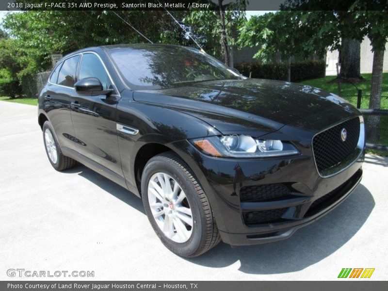 Santorini Black Metallic / Ebony 2018 Jaguar F-PACE 35t AWD Prestige