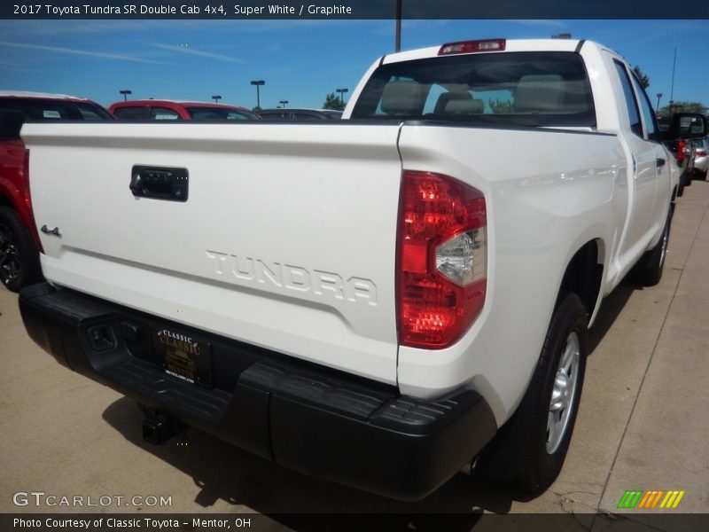 Super White / Graphite 2017 Toyota Tundra SR Double Cab 4x4