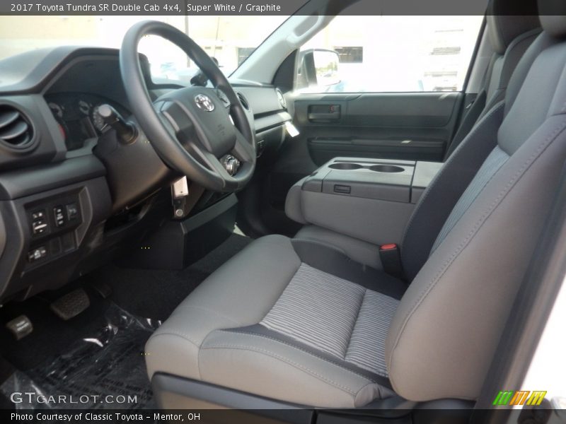 Super White / Graphite 2017 Toyota Tundra SR Double Cab 4x4