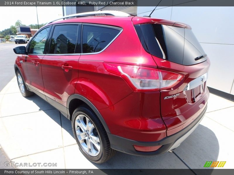 Ruby Red / Charcoal Black 2014 Ford Escape Titanium 1.6L EcoBoost 4WD