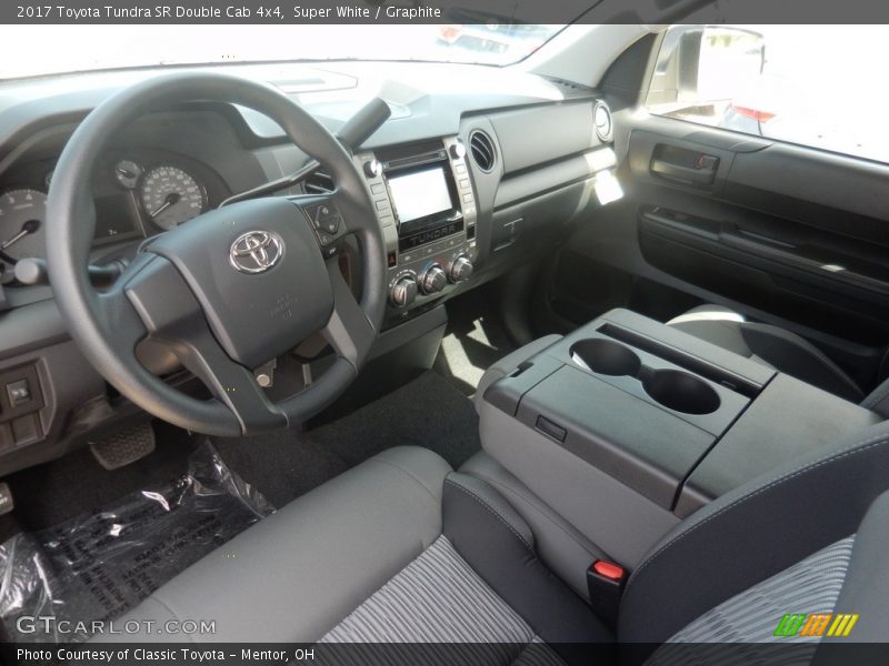 Super White / Graphite 2017 Toyota Tundra SR Double Cab 4x4