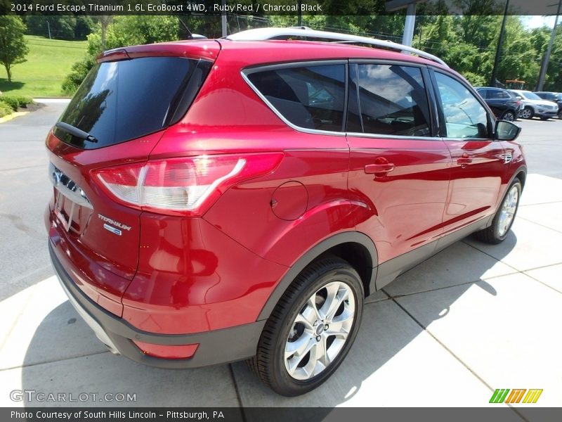 Ruby Red / Charcoal Black 2014 Ford Escape Titanium 1.6L EcoBoost 4WD