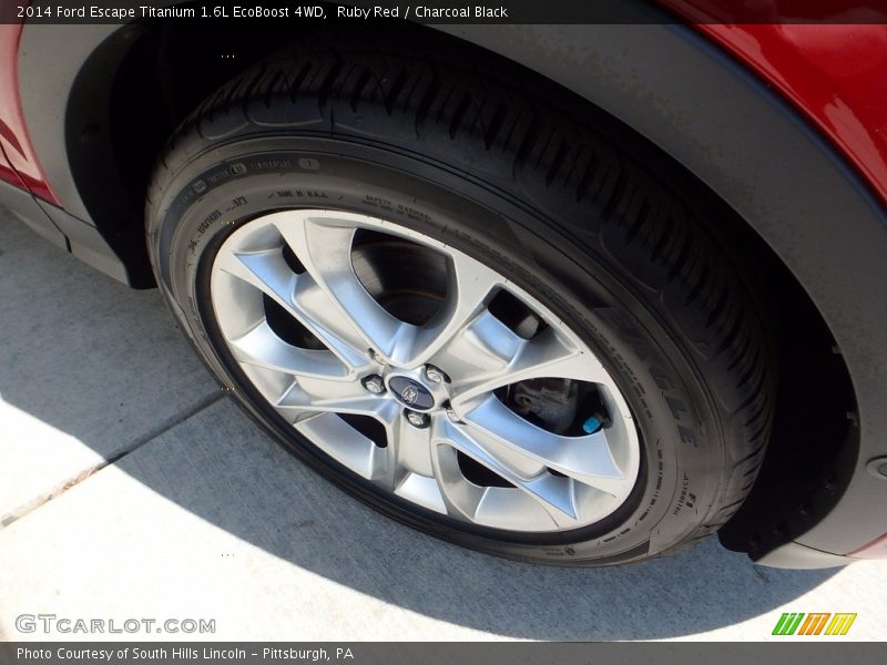 Ruby Red / Charcoal Black 2014 Ford Escape Titanium 1.6L EcoBoost 4WD