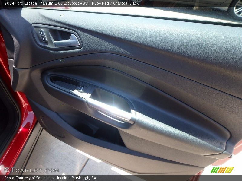 Ruby Red / Charcoal Black 2014 Ford Escape Titanium 1.6L EcoBoost 4WD