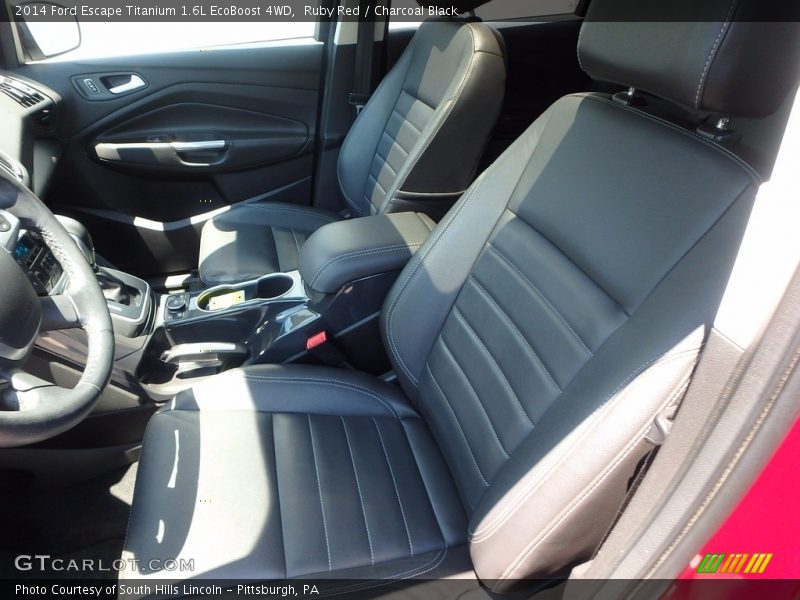 Ruby Red / Charcoal Black 2014 Ford Escape Titanium 1.6L EcoBoost 4WD