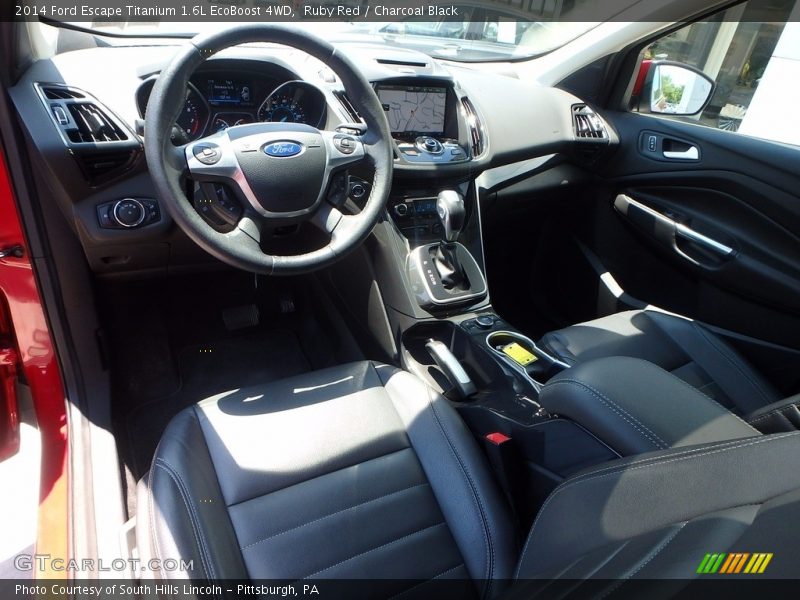 Ruby Red / Charcoal Black 2014 Ford Escape Titanium 1.6L EcoBoost 4WD