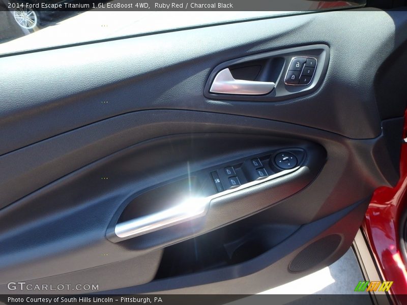 Ruby Red / Charcoal Black 2014 Ford Escape Titanium 1.6L EcoBoost 4WD