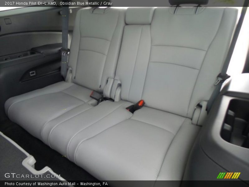 Obsidian Blue Metallic / Gray 2017 Honda Pilot EX-L AWD