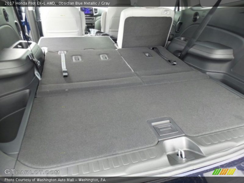 Obsidian Blue Metallic / Gray 2017 Honda Pilot EX-L AWD