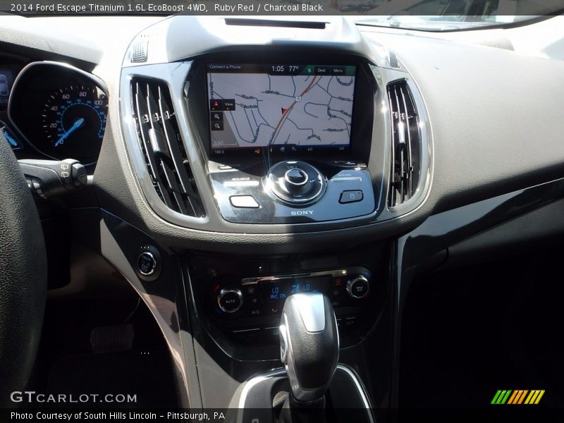 Ruby Red / Charcoal Black 2014 Ford Escape Titanium 1.6L EcoBoost 4WD