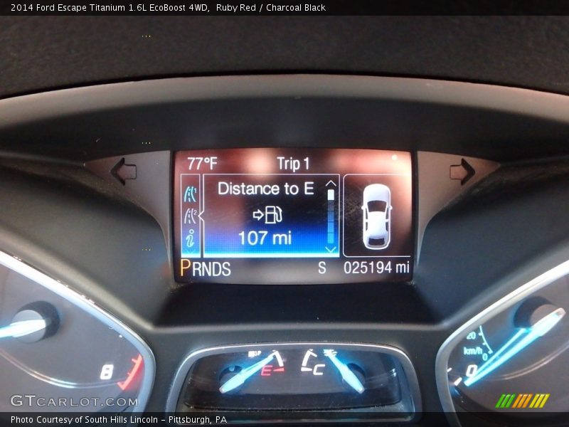 Ruby Red / Charcoal Black 2014 Ford Escape Titanium 1.6L EcoBoost 4WD