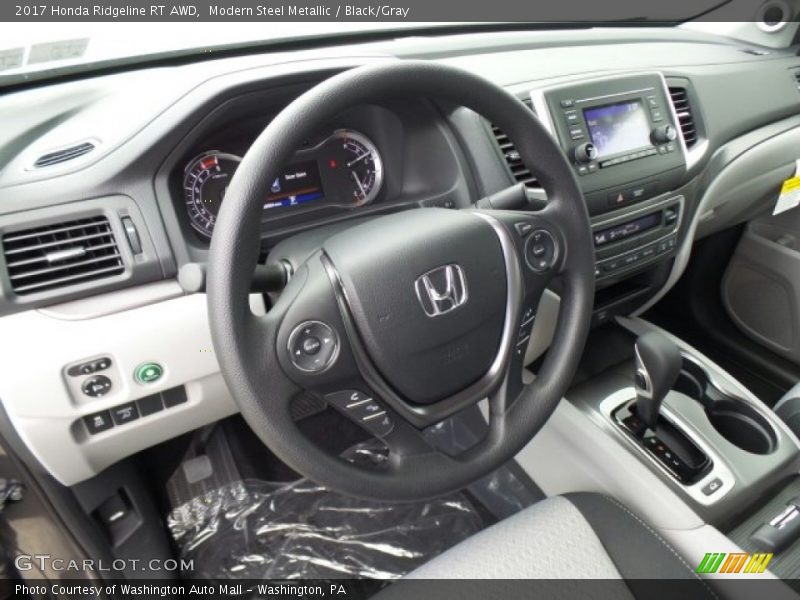 Modern Steel Metallic / Black/Gray 2017 Honda Ridgeline RT AWD