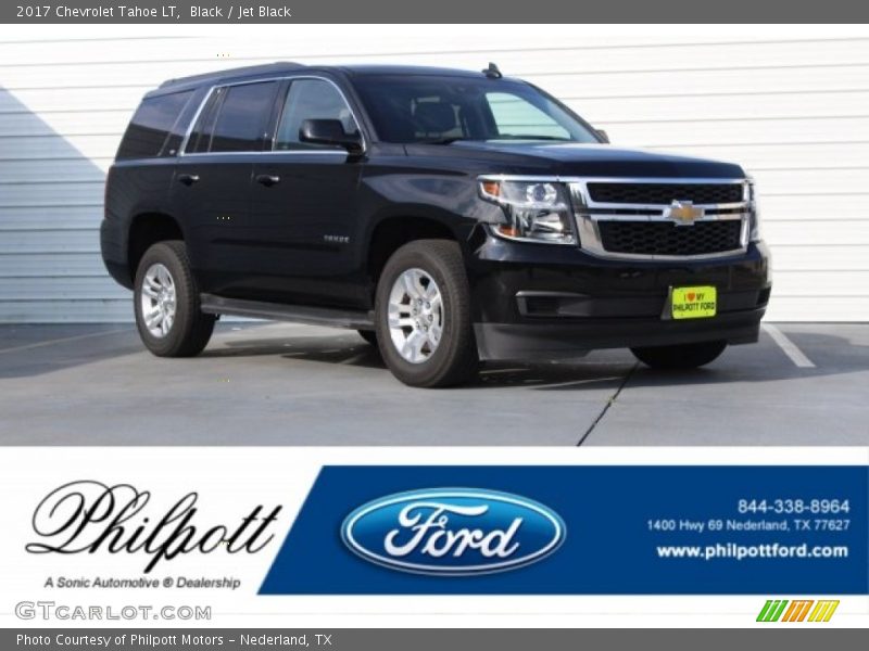 Black / Jet Black 2017 Chevrolet Tahoe LT