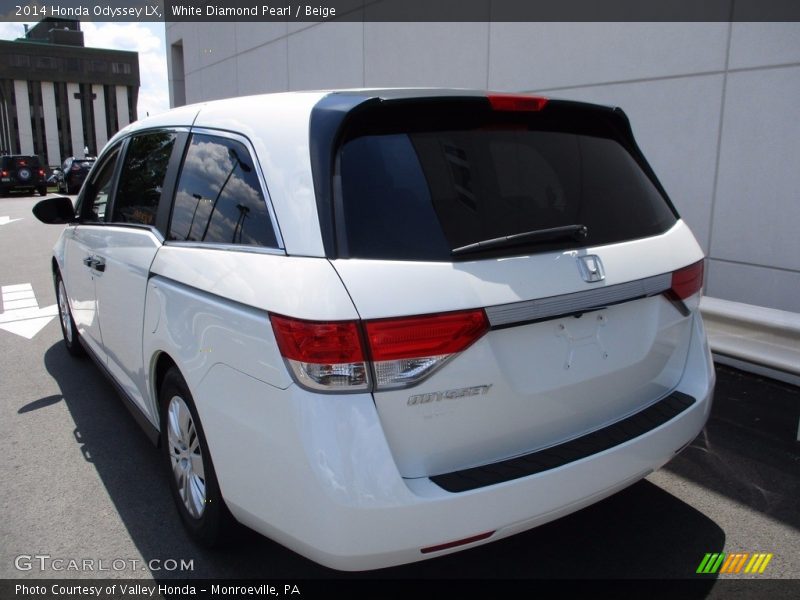 White Diamond Pearl / Beige 2014 Honda Odyssey LX