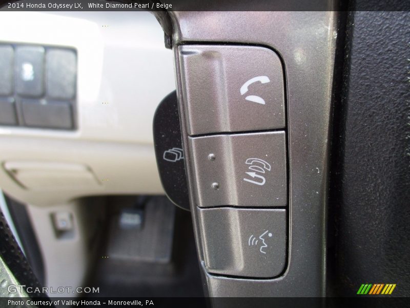White Diamond Pearl / Beige 2014 Honda Odyssey LX