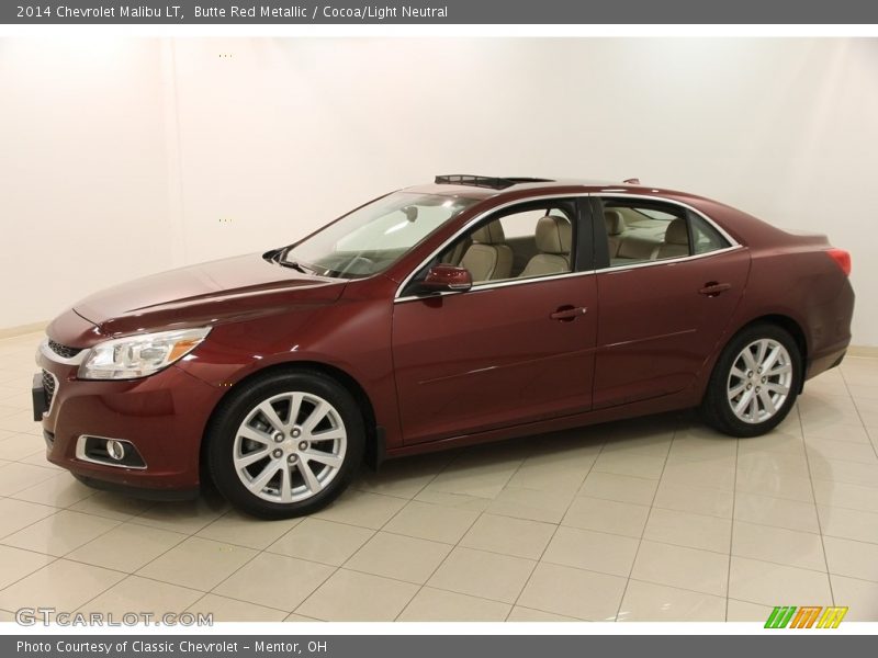 Butte Red Metallic / Cocoa/Light Neutral 2014 Chevrolet Malibu LT
