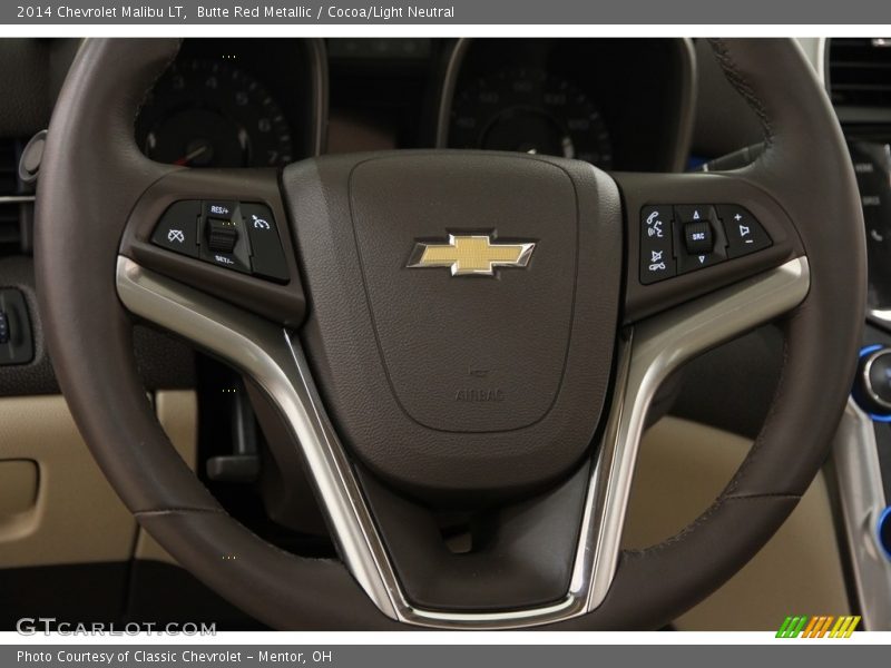 Butte Red Metallic / Cocoa/Light Neutral 2014 Chevrolet Malibu LT