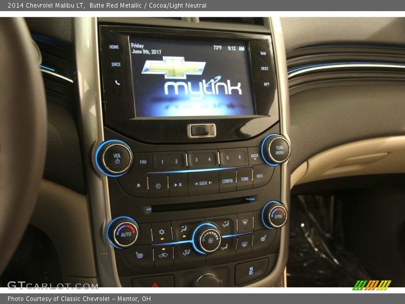 Butte Red Metallic / Cocoa/Light Neutral 2014 Chevrolet Malibu LT