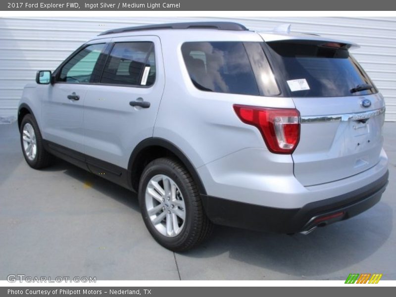 Ingot Silver / Medium Light Camel 2017 Ford Explorer FWD