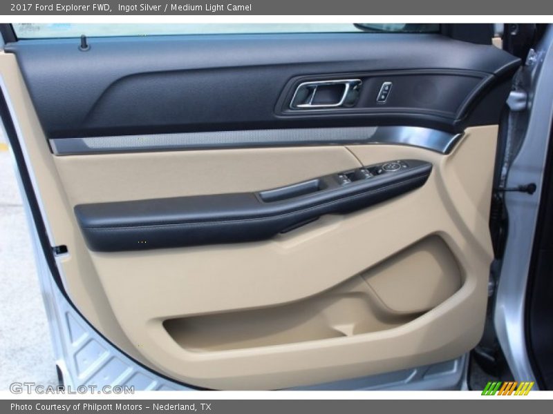 Ingot Silver / Medium Light Camel 2017 Ford Explorer FWD